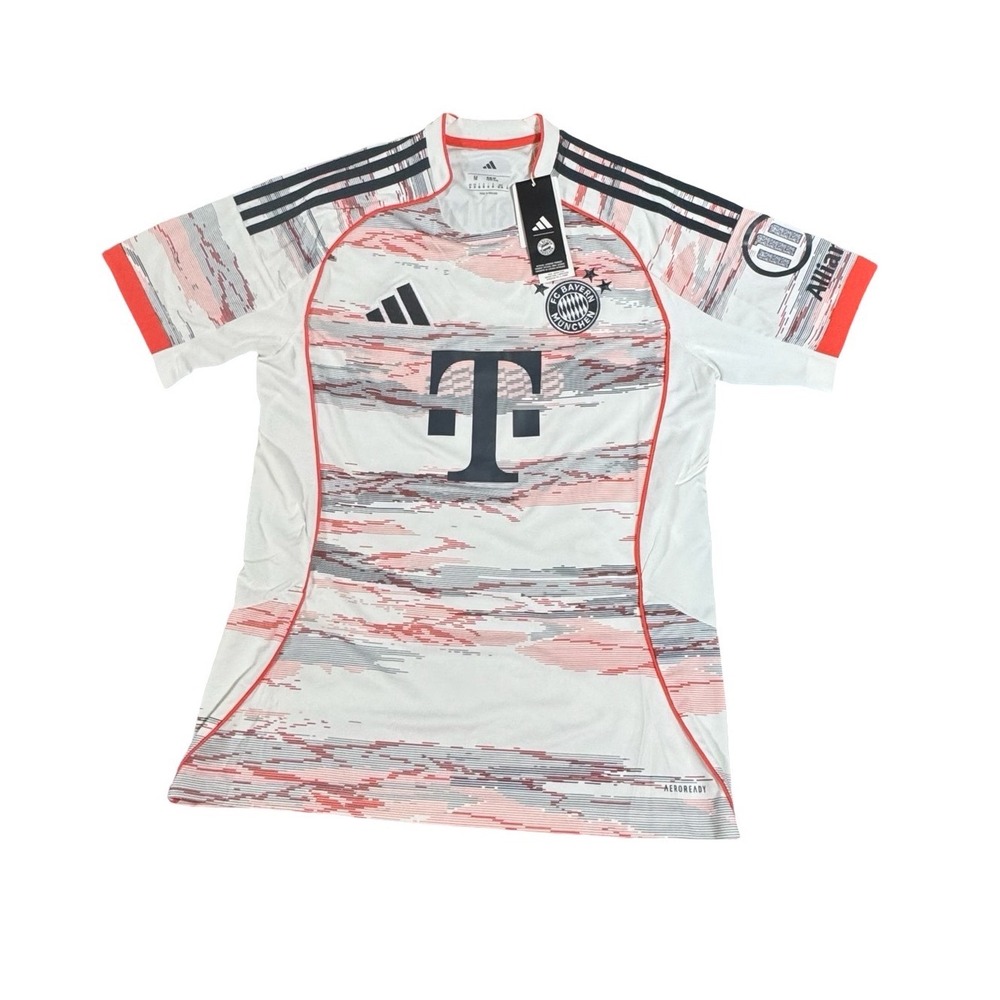 Adidas FC Bayern Munchen 2024-25 Away Jersey Mens Medium Slim Fit White JJ2143 - Picture 1 of 7